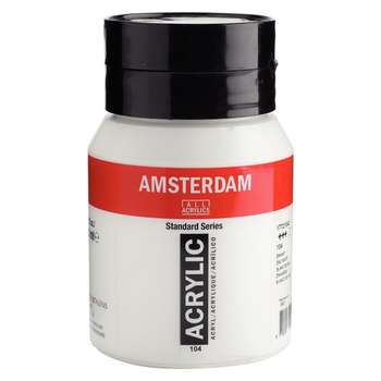 Amsterdam Acrylverf 104 Zinkwit 500 ml