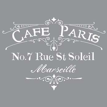Cafe Paris Verfsjabloon