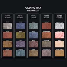 Gratis Coosa Crafts Gilding Wax kleurenkaart