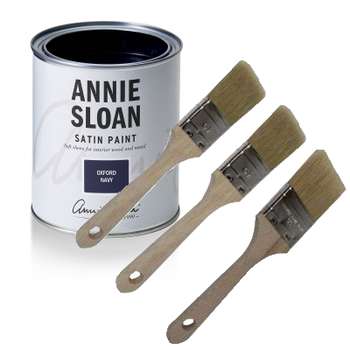 Annie Sloan zijdeglans verf Oxford Navy Start Pakket