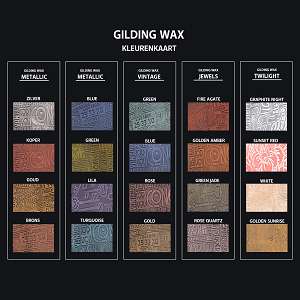 Gratis Coosa Crafts Gilding Wax kleurenkaart