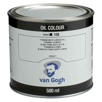 Van Gogh Olieverf 118 Titaanwit (Lijnolie) 500 ml