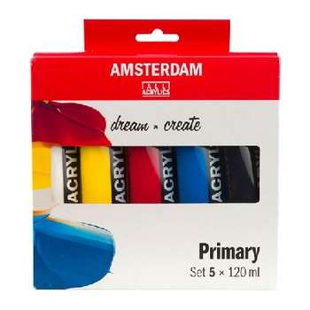 Amsterdam Acrylverf Aanbieding  5 primaire kleuren
