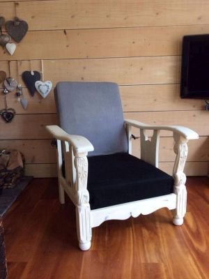 Stoffen stoelen verven met Annie Sloan Chalk Paint