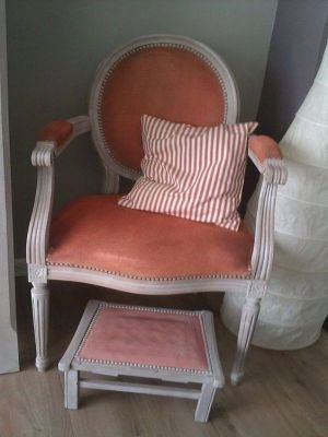 Stoffen stoelen verven met Chalk Paint